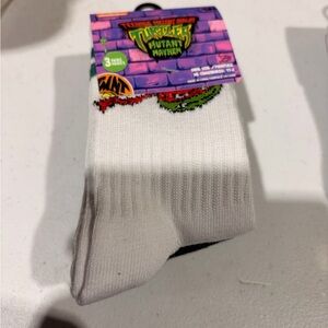 🌙 B167 3 Pack Nickelodeon teenage mutant Ninja Turtles socks